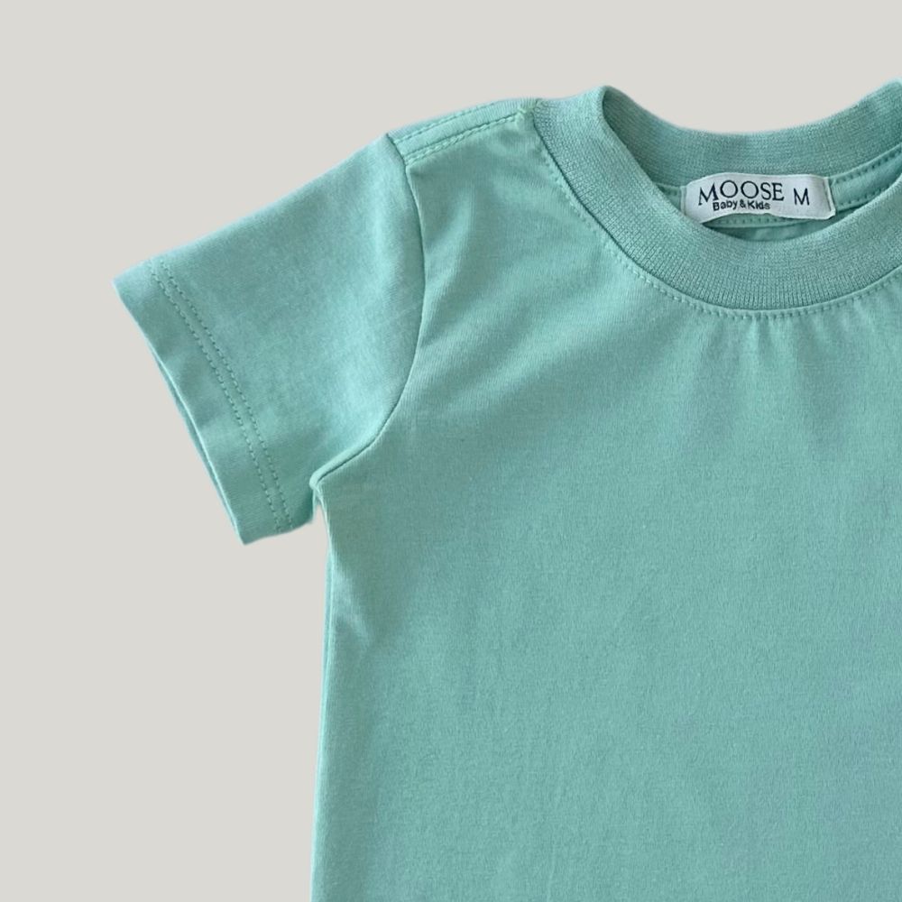 Camisa Bebê Basic Algodão Verde Menta