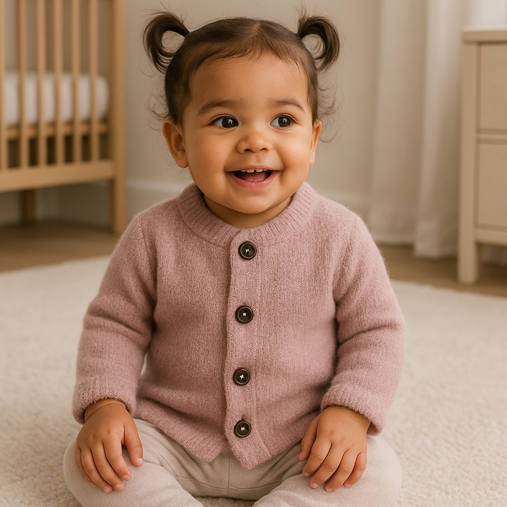 Casaco Bebê Cardigan Mocha