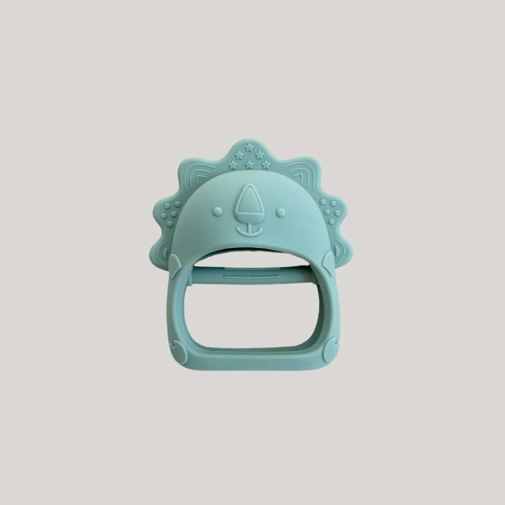Mordedor Bebe Lion Silicone Anti Stress Verde