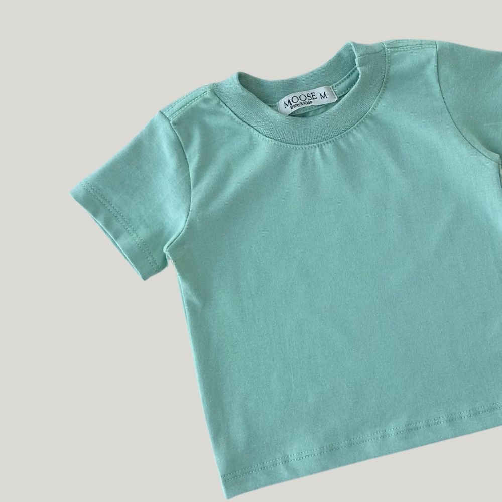 Camisa Bebê Basic Algodão Verde Menta