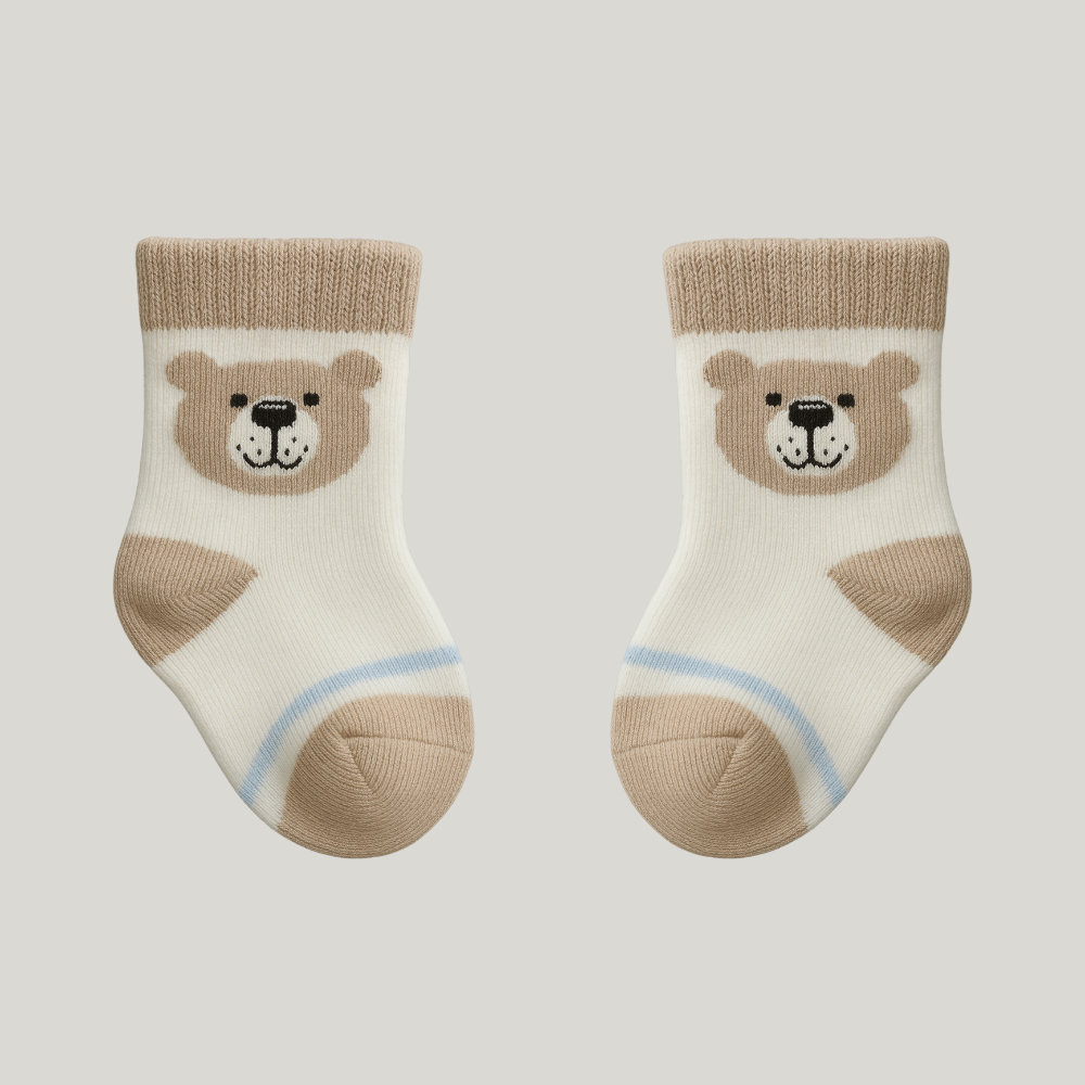 Meia Bebê Bear Bege