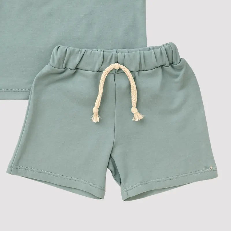 Conjunto Bebê Ollie Verão Verde Agua