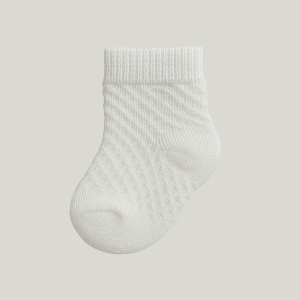 Meia Bebê Essential White