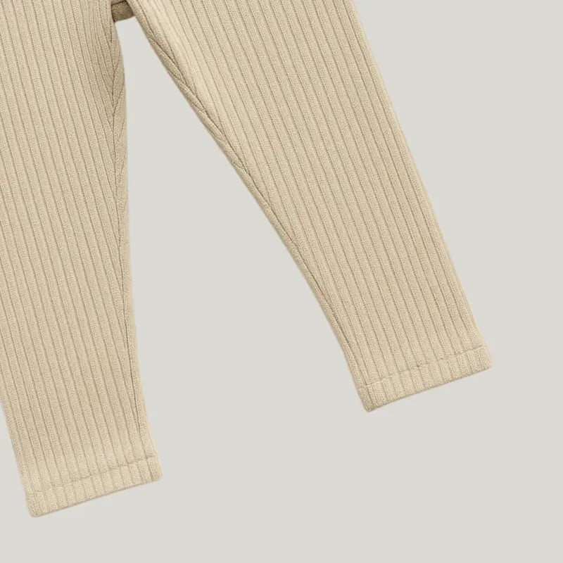 Conjunto Bebê Canelado Lifestyle Bege