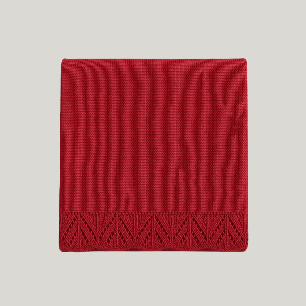 Kit Saída Maternidade Menina Tricot 2 Peças Thereza Red