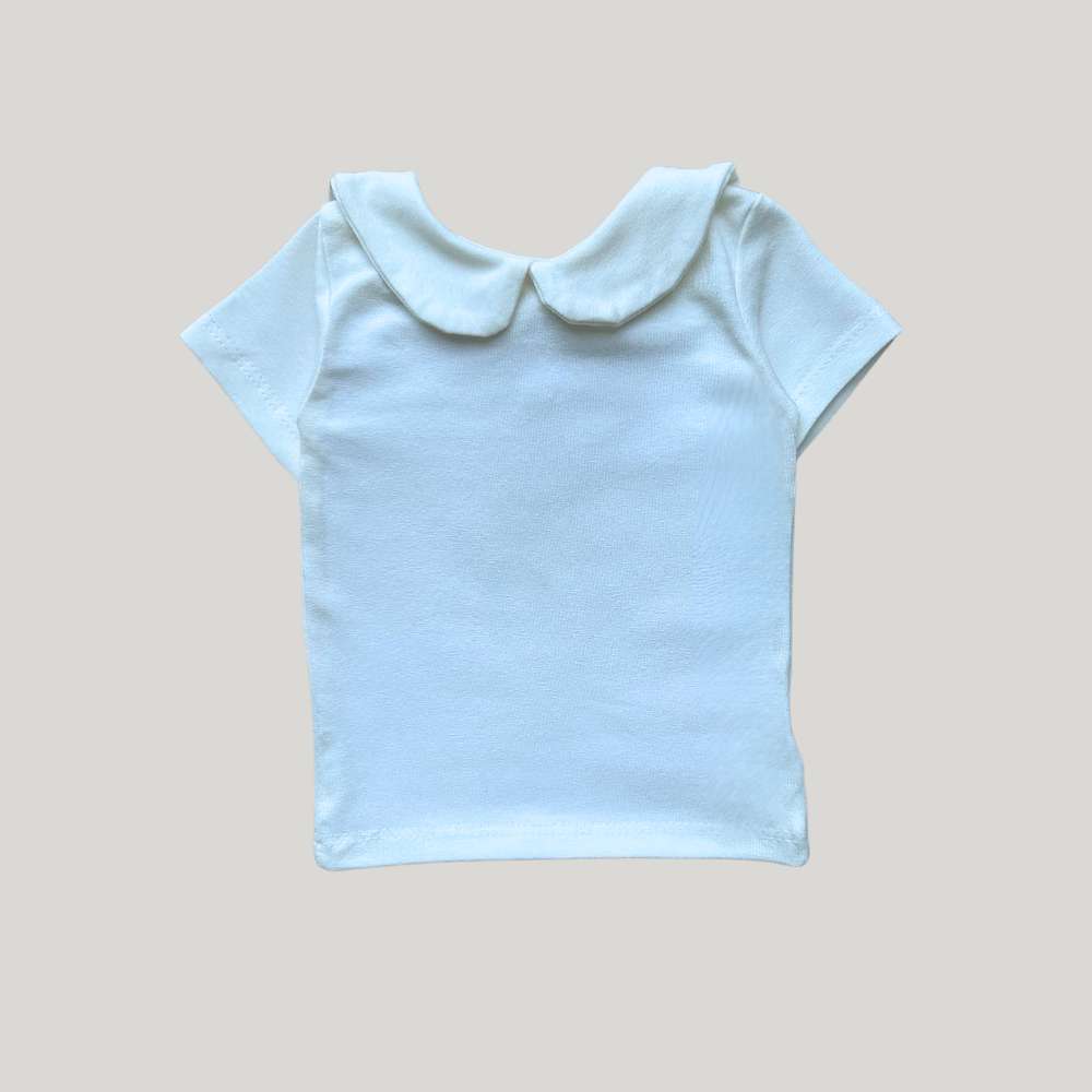 Camisa Bebê Gola Redonda Off White