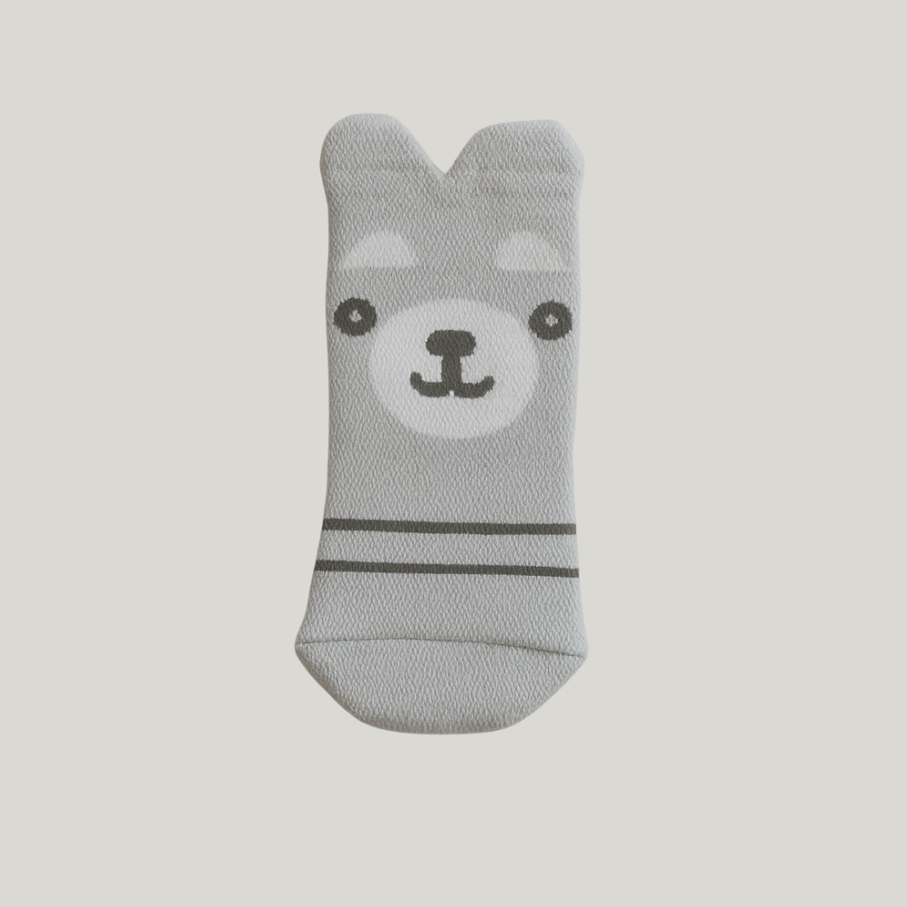Meia Bebê Cut Bear Cinza