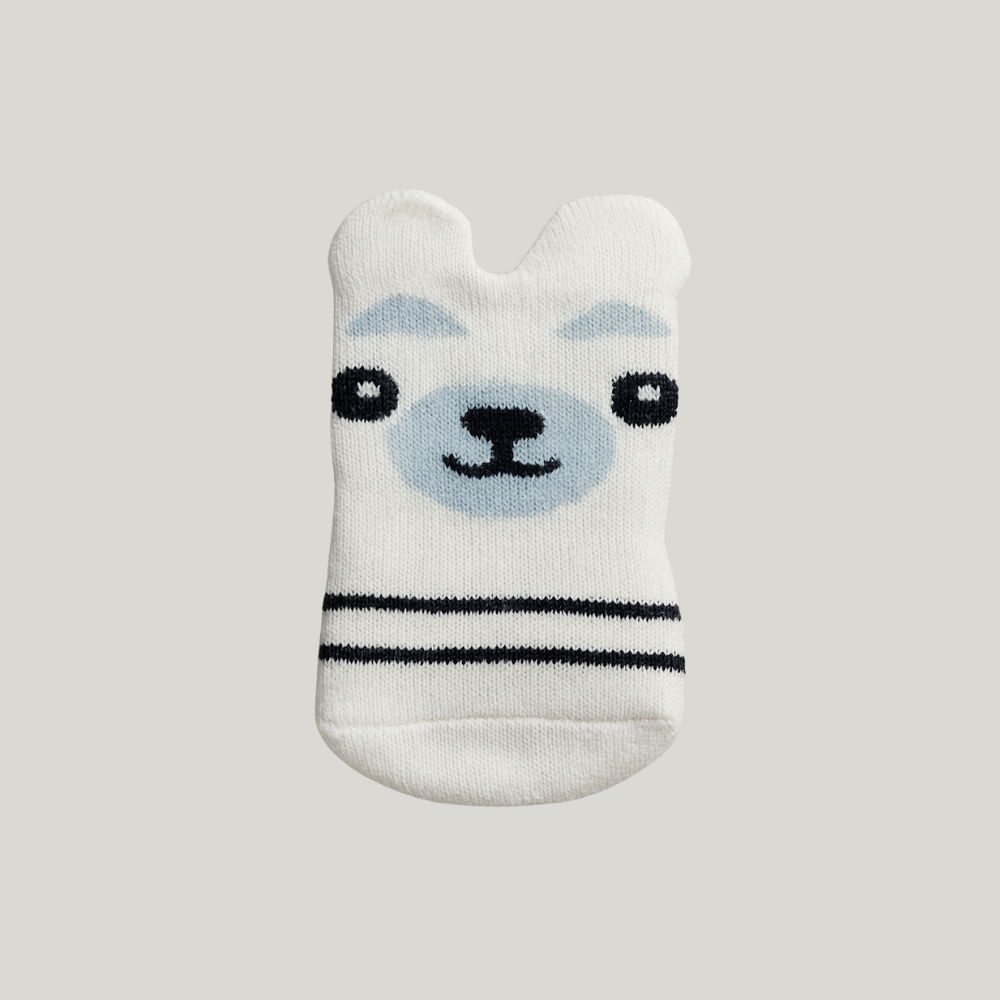 Meia Bebê Cut Bear White