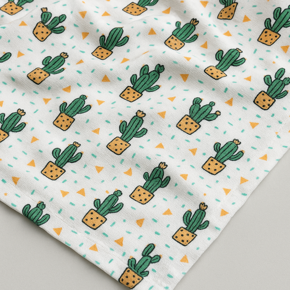 Swaddle Bebê Algodão Cactus