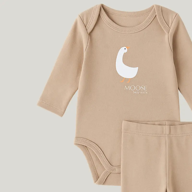 Conjunto Bebê Algodão Orgânic Patinho