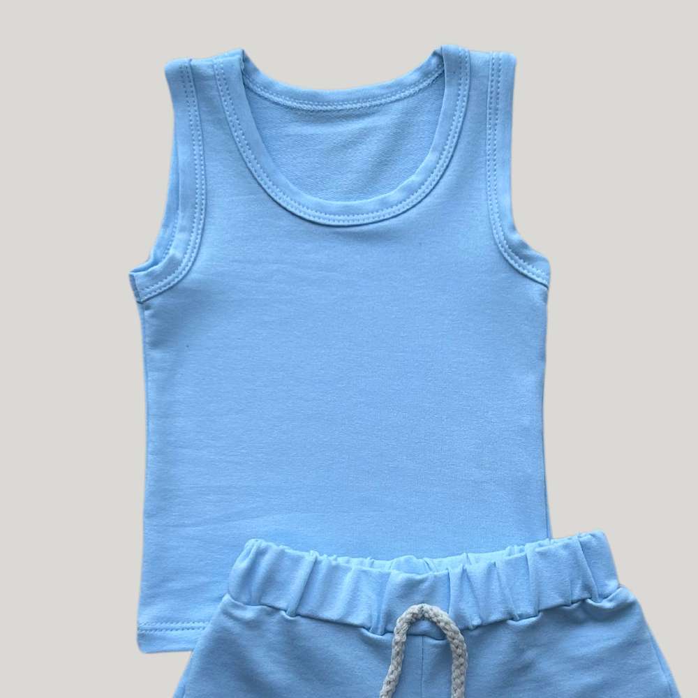 Conjunto Bebê Ollie Verão Azul