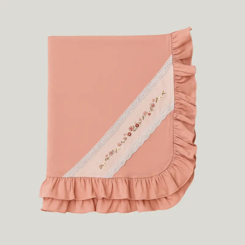 Kit saída Maternidade Bebê Menina 2 Peças Tricot Amelie Rosa