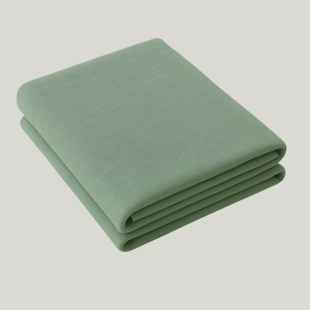 Lençol Berço Algodao Com Elastico Verde Menta