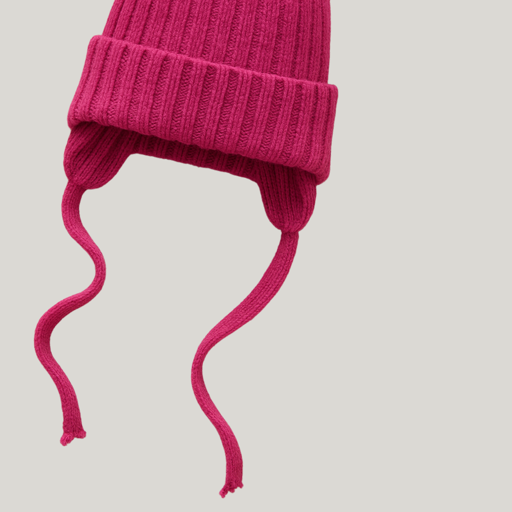 Touca bebê Tricot Snow Pink