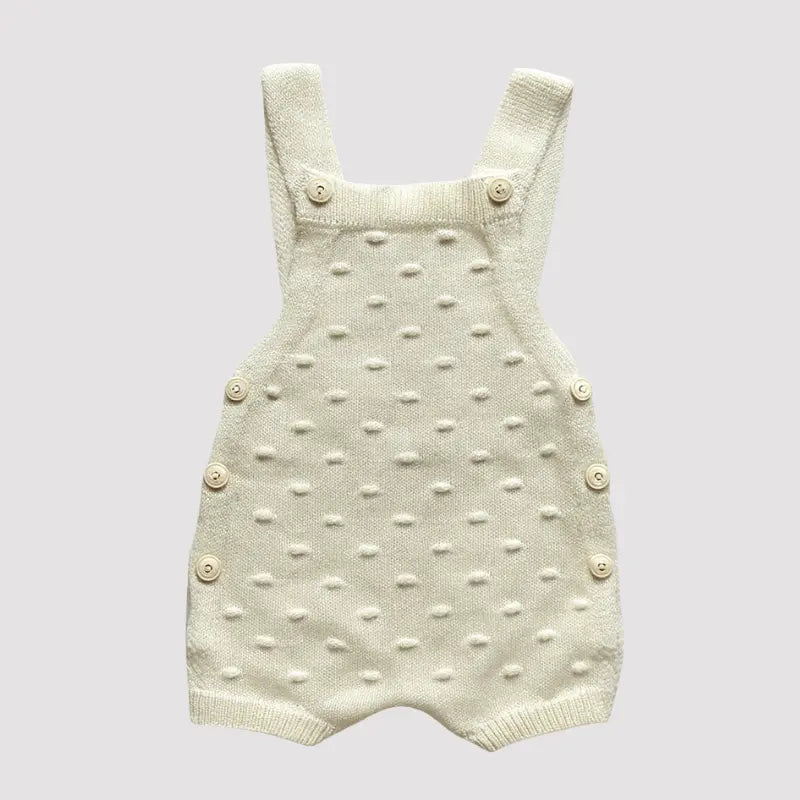 Off-White Baby Comfort Knit Overalls