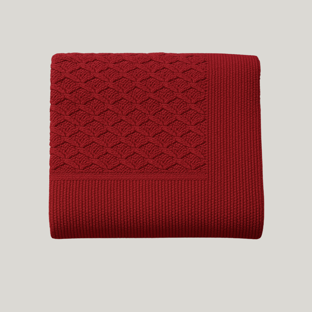 Kit Saída Maternidade Tricot 3 Peças Willow Red