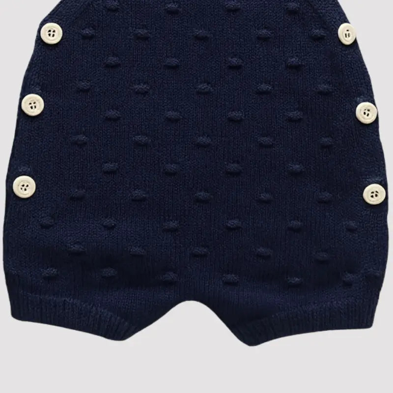 Navy Blue Baby Comfort Knit Overalls