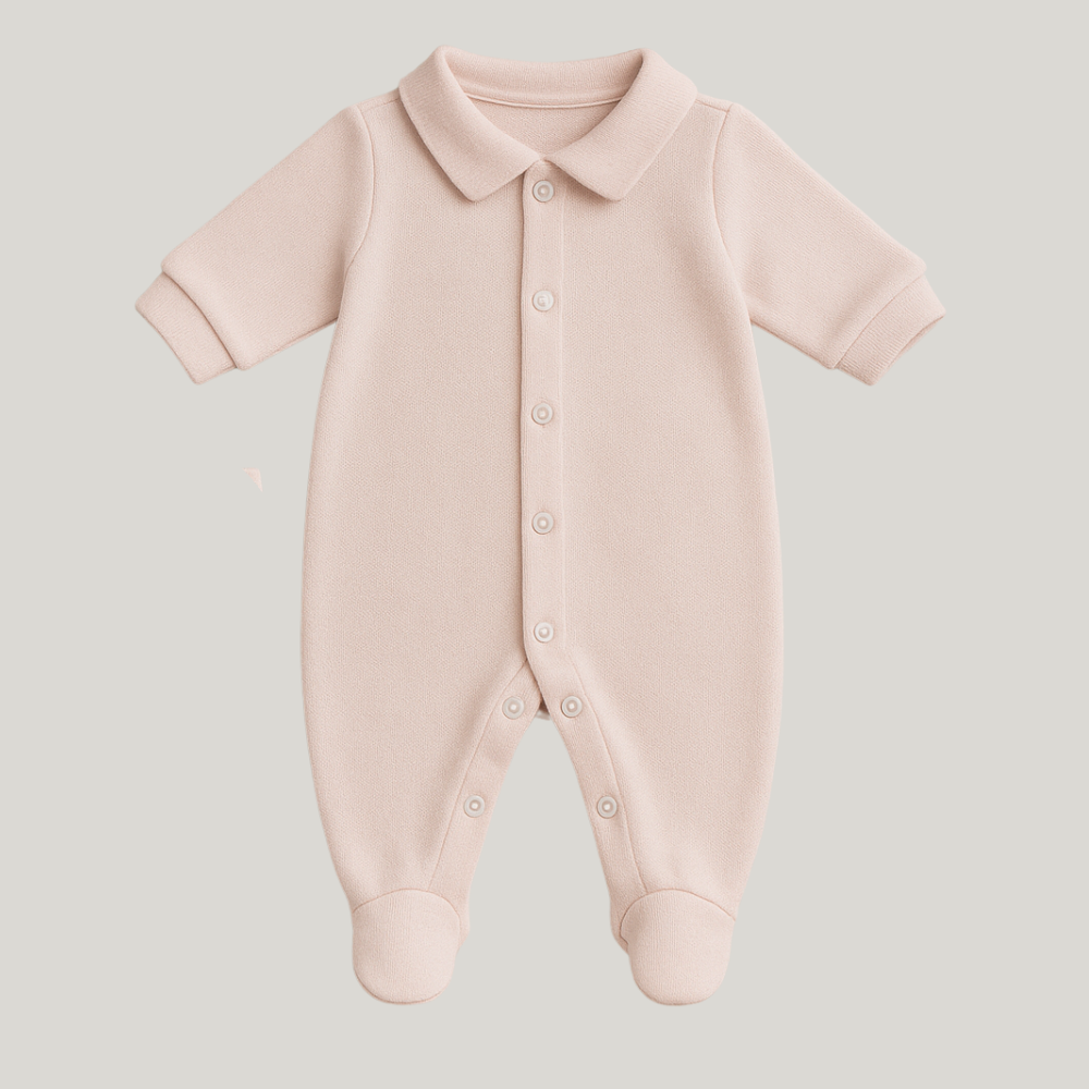 Kit Bebê Prematuro Macacão Luva e Touca Rose