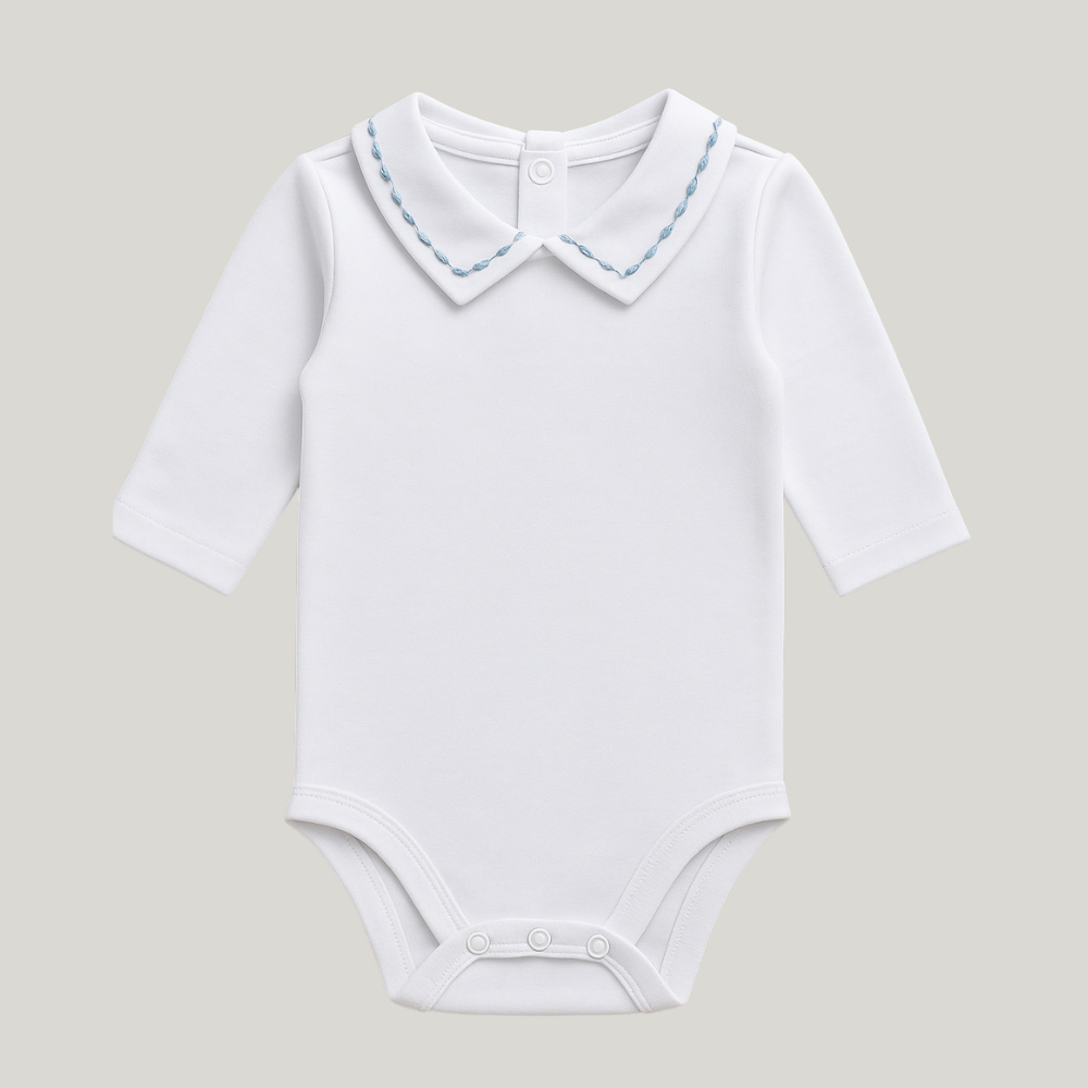 Kit Saída Maternidade Menino Tricot 4 Peças Louis Blue