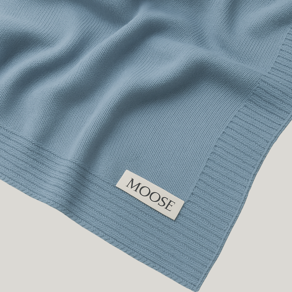 Kit Saída Maternidade Menino Tricot 4 Peças Louis Blue
