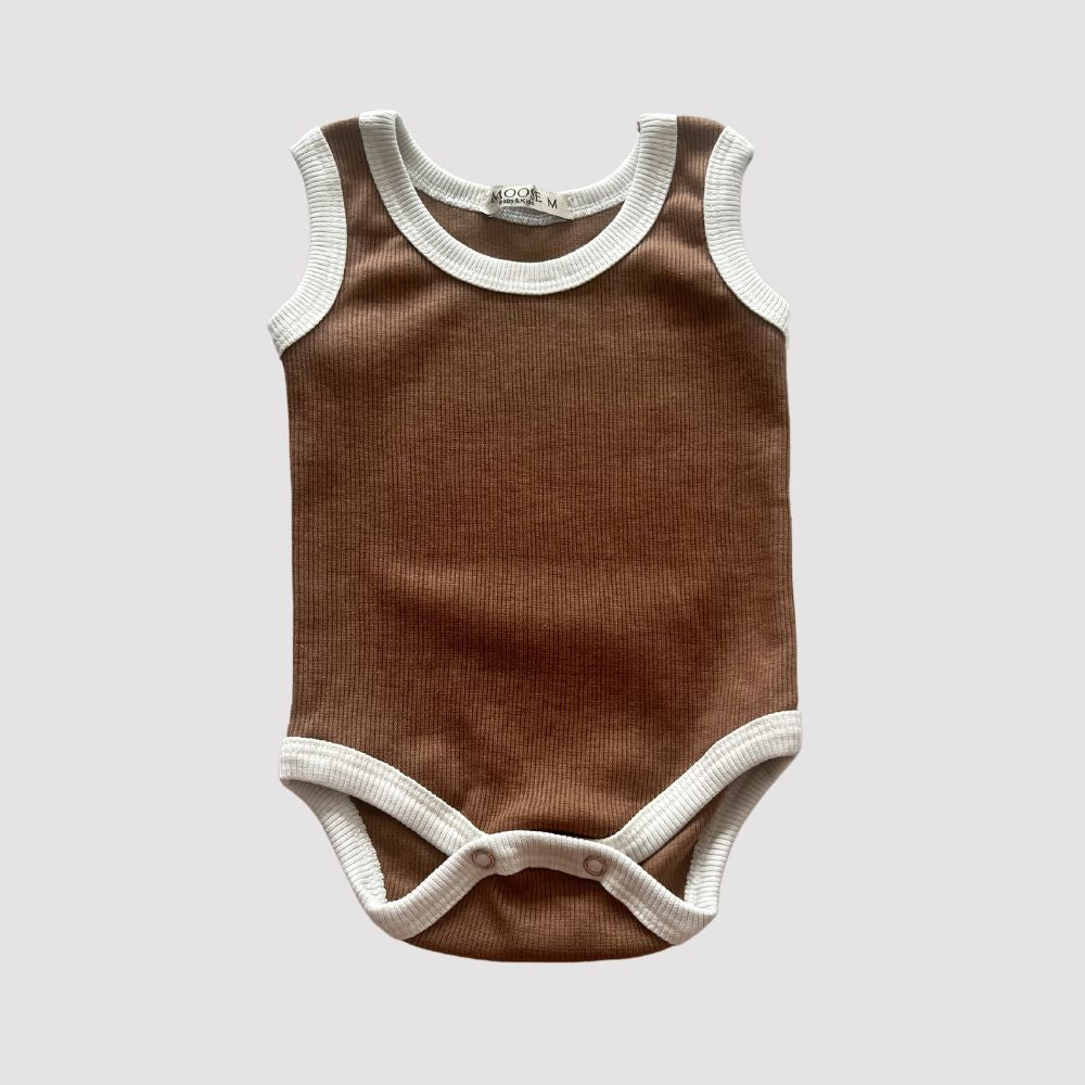Body Bebê Regata Milke Coffe