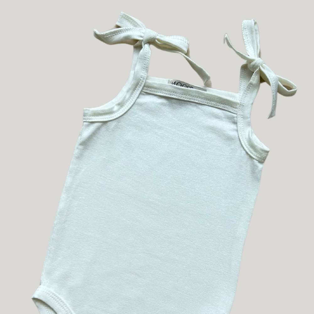 Body Bebê Menina Alcinha Off White