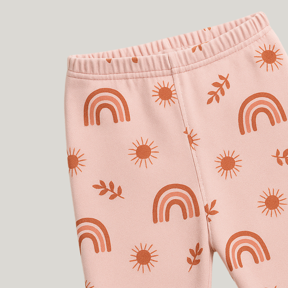 Calça Bebê Algodão Prematuro Rainbow Rose