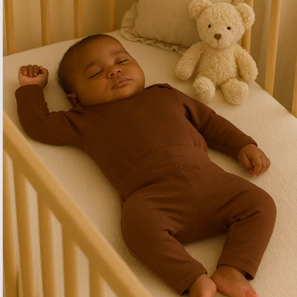 Conjunto Bebê Algodão Orgânic Mocha