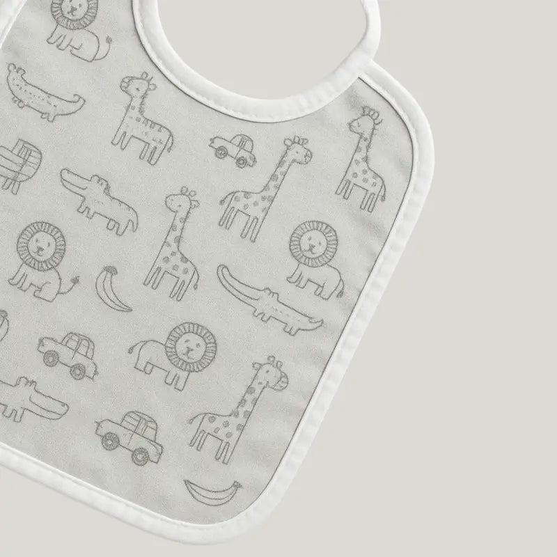 Babador Bebe Impermeavel Algodao Florest