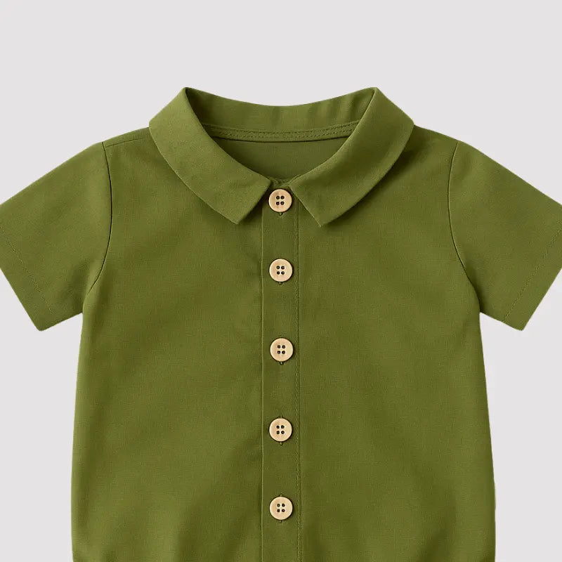 Body Bebe Social Algodao Confort Verde Musgo