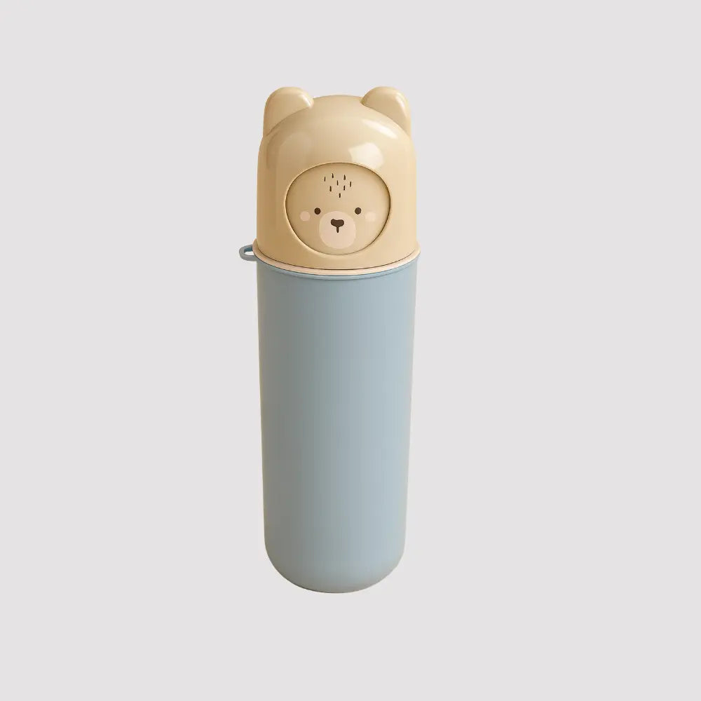 Box Multiuso Ludico Bear Azul c/ Tampa Giratoria