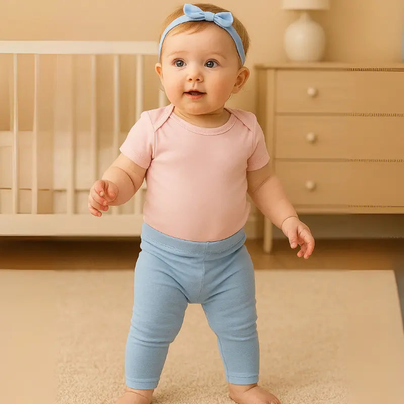 Calça Bebê Algodão Azul Menino