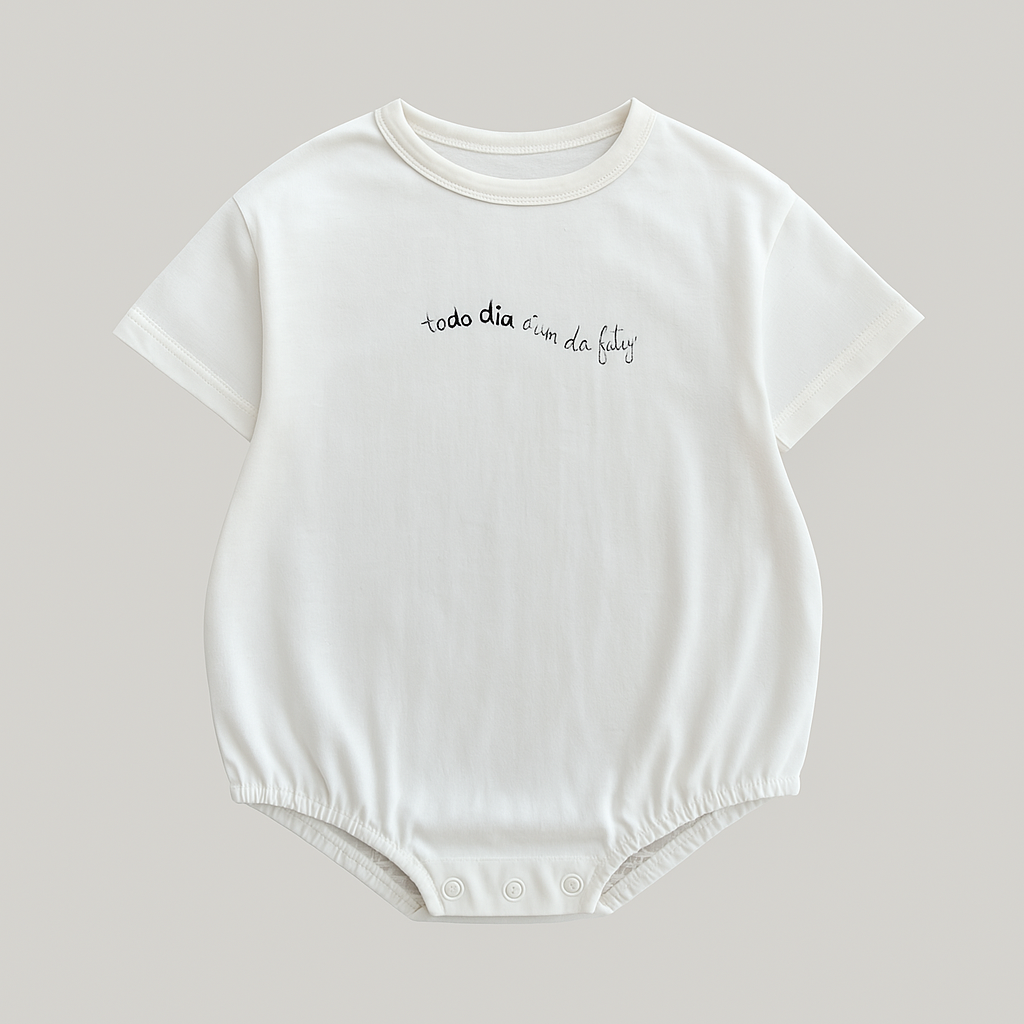 Body Bebê Comfy Dia Feliz Off white