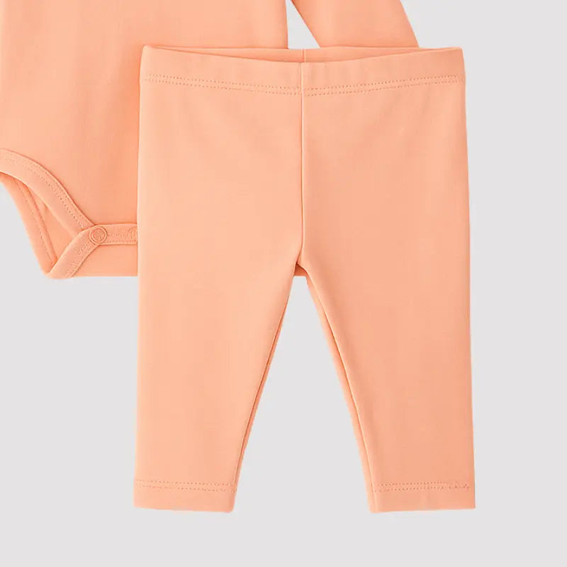 Conjunto Bebe Algodao Organic Salmao