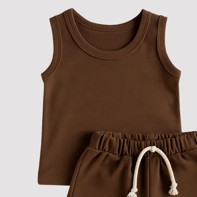 Conjunto Bebe Ollie Verao Mocha