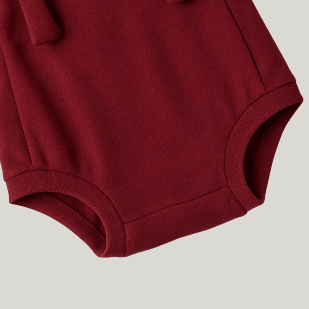 Romper Bebê Organic Bordo Unissex