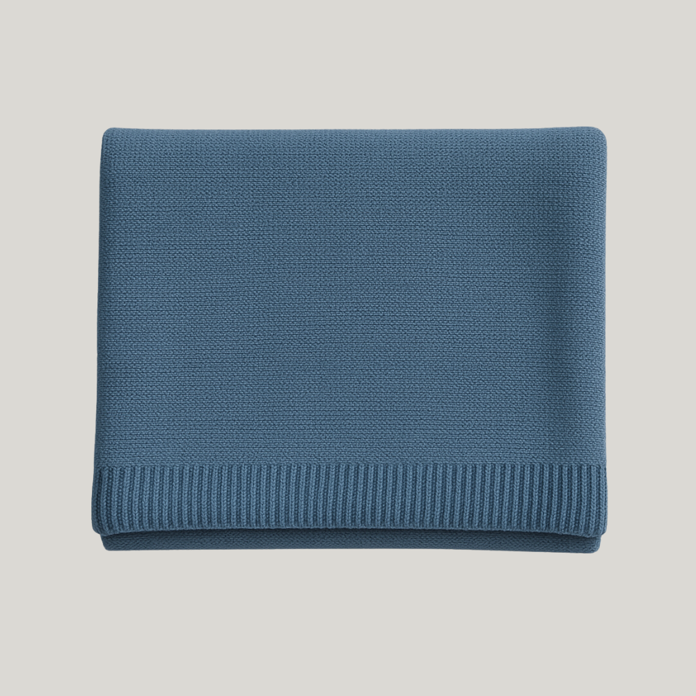 Kit Saída Maternidade Menino Tricot 3 Peças Vicent Blue