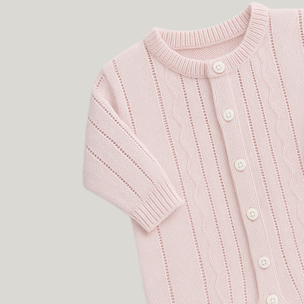 Kit Saída Maternidade Menina Tricot 2 Peças Helena Rose