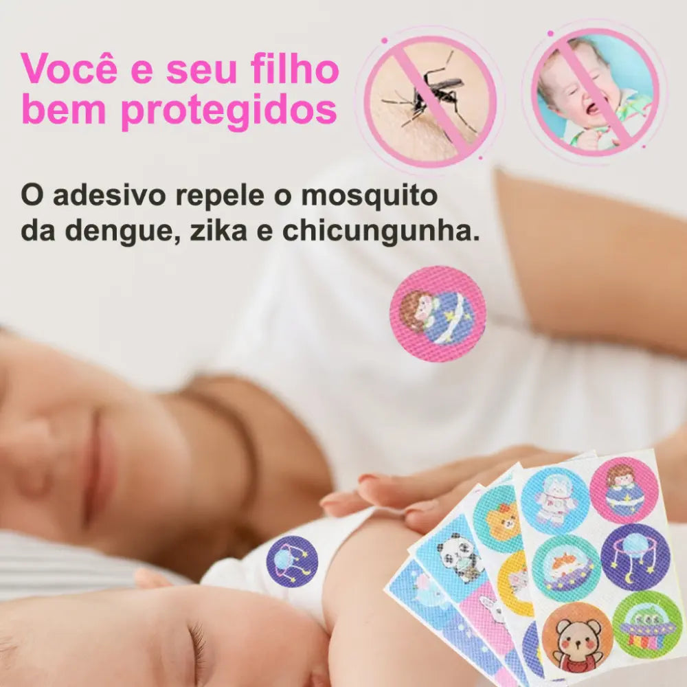 Kit 36 Adesivos Repelente Citronela Sortidos