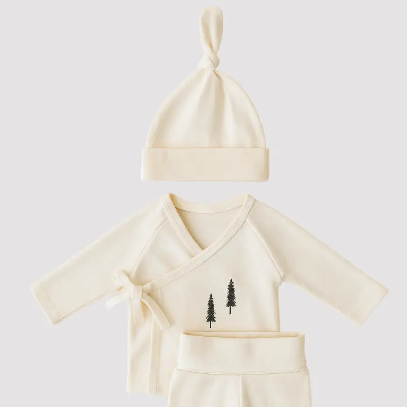 Kit Recem Nascido 3 pecas Organic Pinheiro de Natal