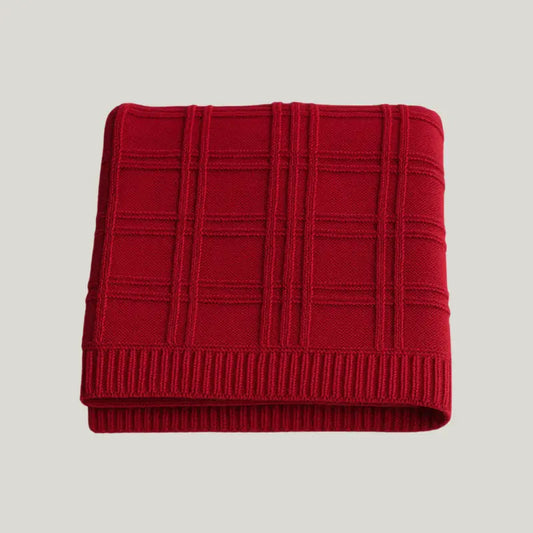 Manta Bebe Tricot Saida Maternidade Primeiros Meses Vermelha