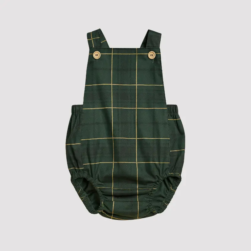 Romper Bebê Vintage Christmas Green