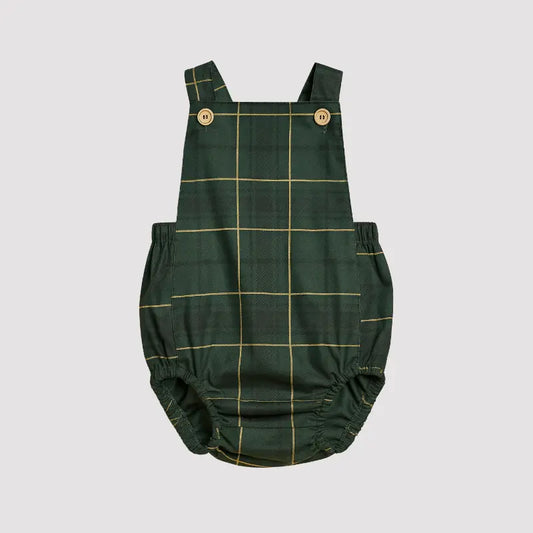 Romper Bebê Vintage Christmas Green
