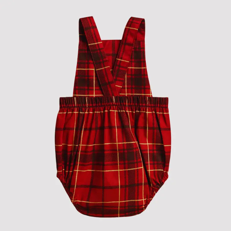 Romper Bebe Vintage Christmas Red