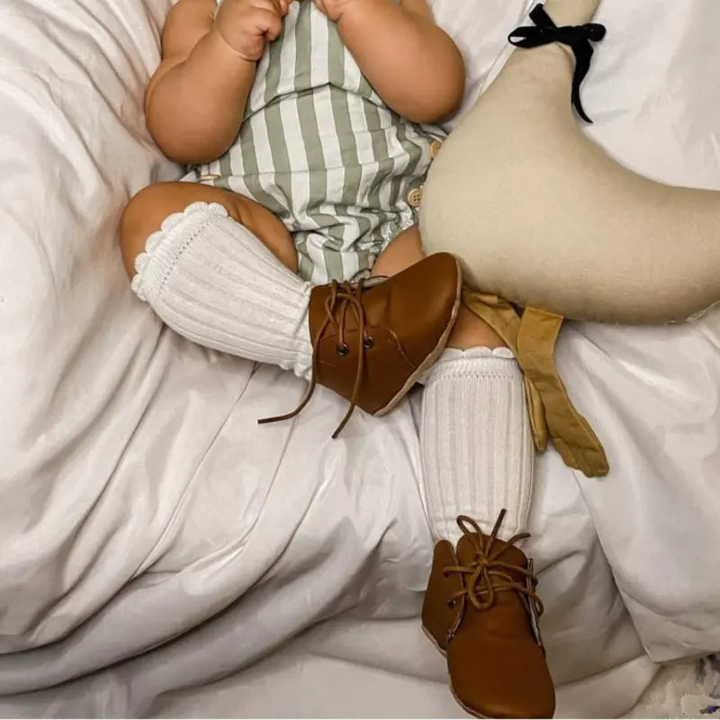 Tenis Bebe Vintage Caramelo