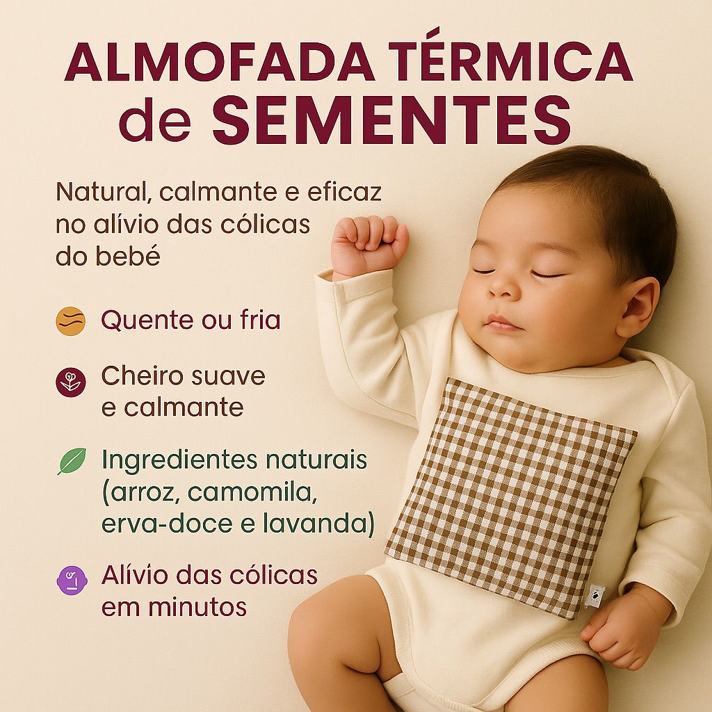 Almofada Termica Anti Colicas Xadrez Brow