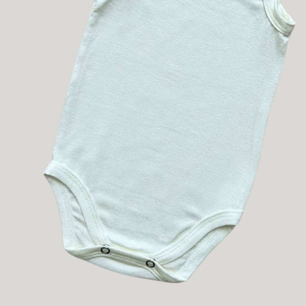 Body Bebê Menina Alcinha Off White