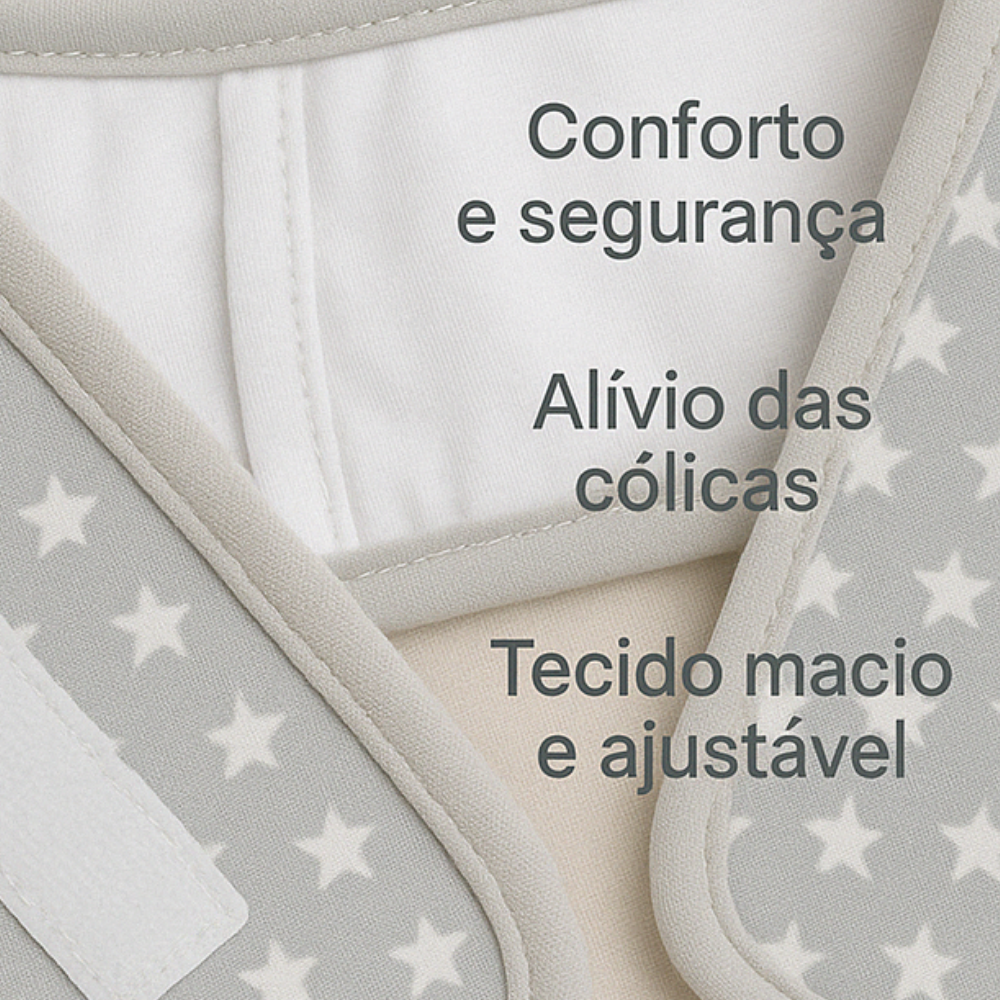 acessório natural para aliviar desconforto abdominal do bebê