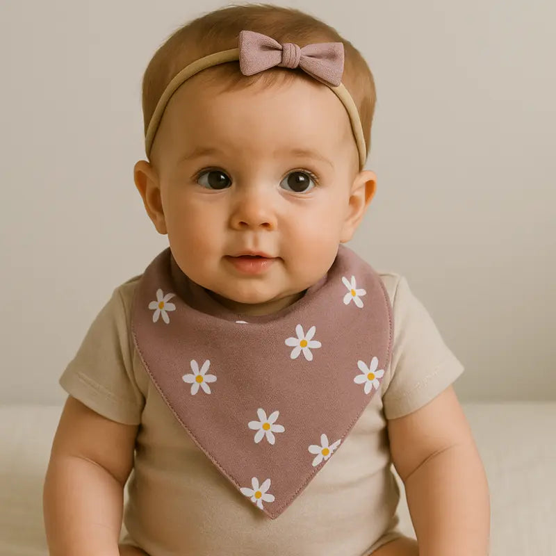 acessório para bebê menina com estampa de flores