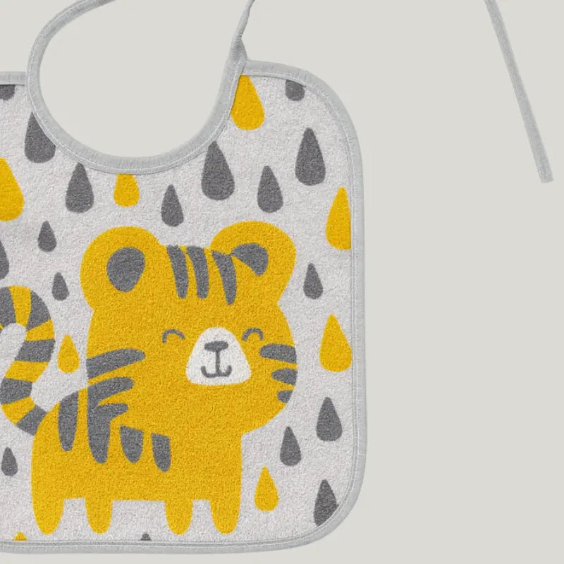 babador bebê gatinho macio e absorvente